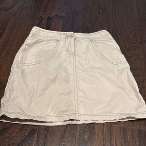 Faded Glory Khaki A-Line Skirt